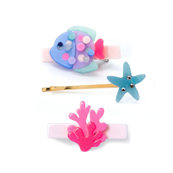 Acrylic Hair Clips - Neon Fish