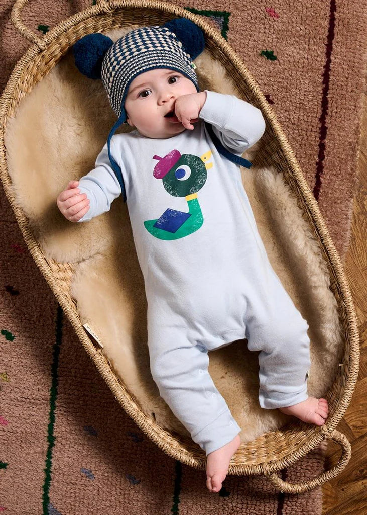 Organic Playsuit - Monsieur Mallard FINAL SALE