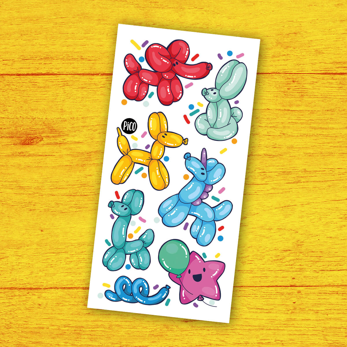 PiCO Temporary Tattoos - Balloon Animals