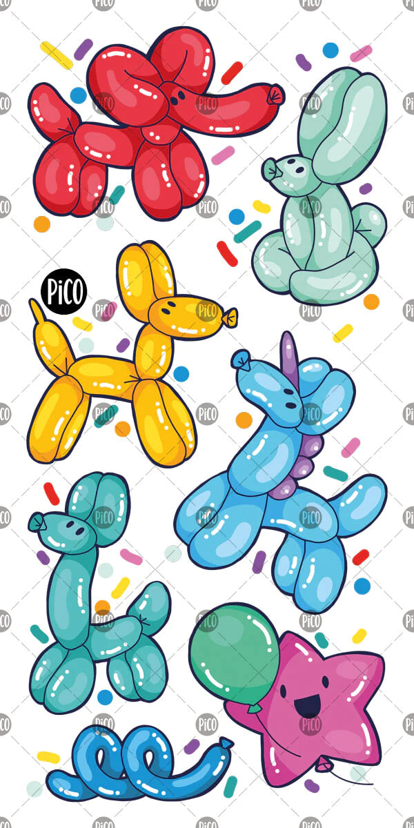 PiCO Temporary Tattoos - Balloon Animals