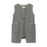 Camper Shorty Suit - Navy Stripe