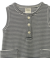 Camper Shorty Suit - Navy Stripe