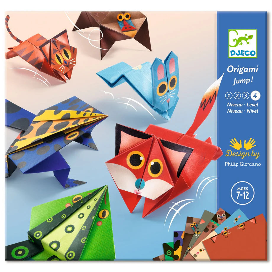 Origami Paper Kit - Jumping Animals