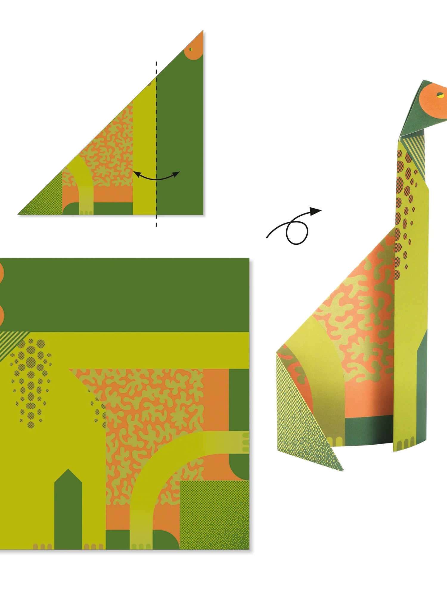 Origami Paper Kit - Dinosaurs