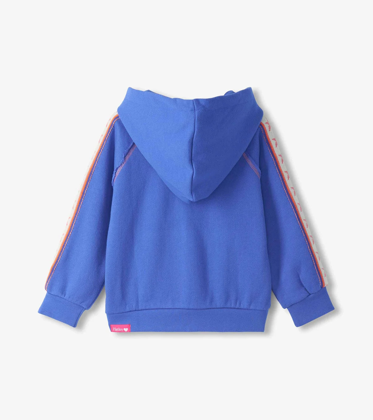 Full Zip Raglan Hoodie - Dazzling Blue