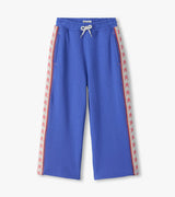 Wide Leg Track Pants - Dazzling Blue