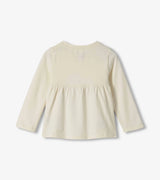 Gathered Back Tee - Gardenia