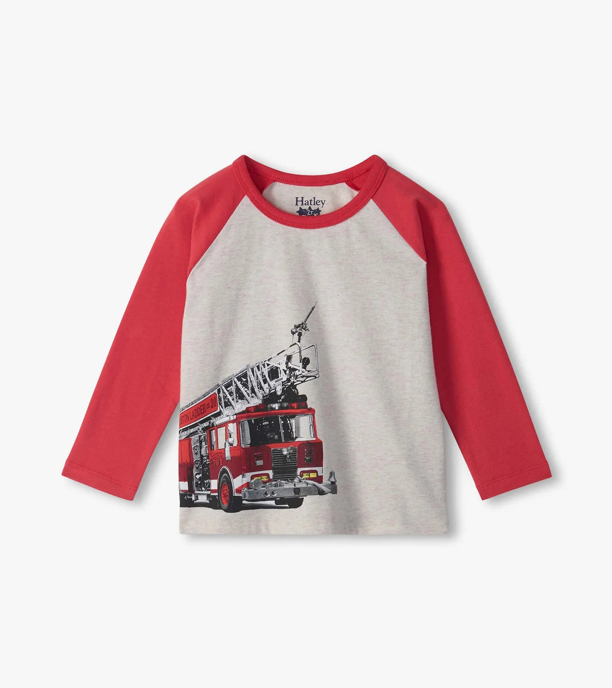 Raglan Graphic Tee - Firetruck