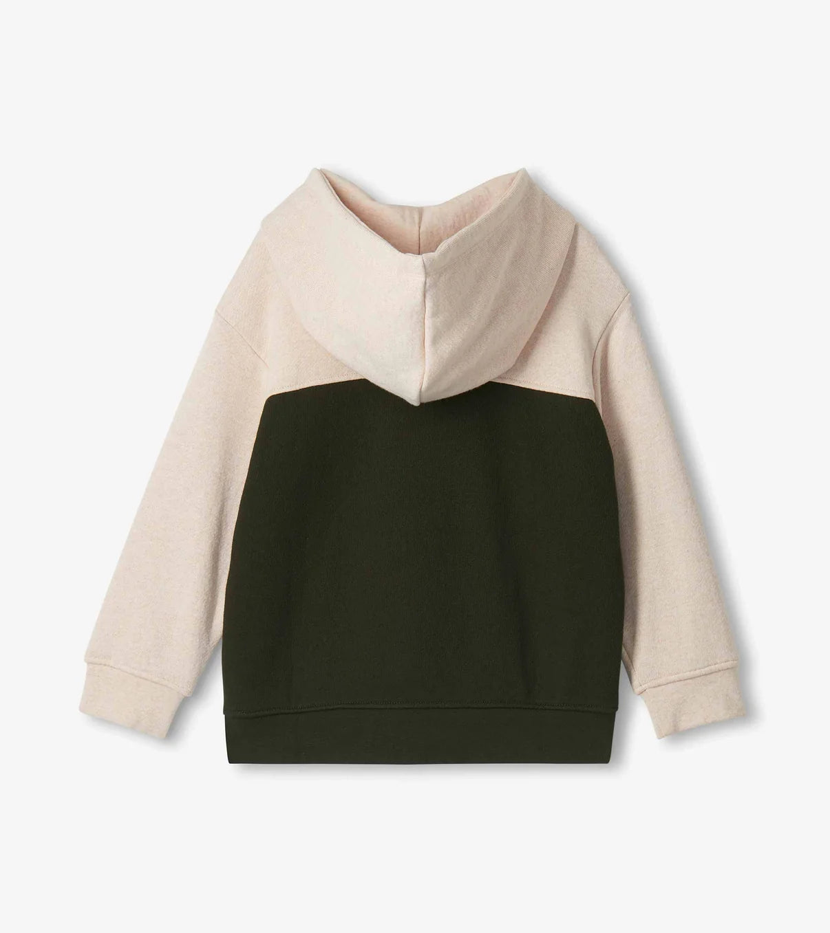 Colorblock Pullover Hoodie - Oatmeal