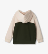 Colorblock Pullover Hoodie - Oatmeal