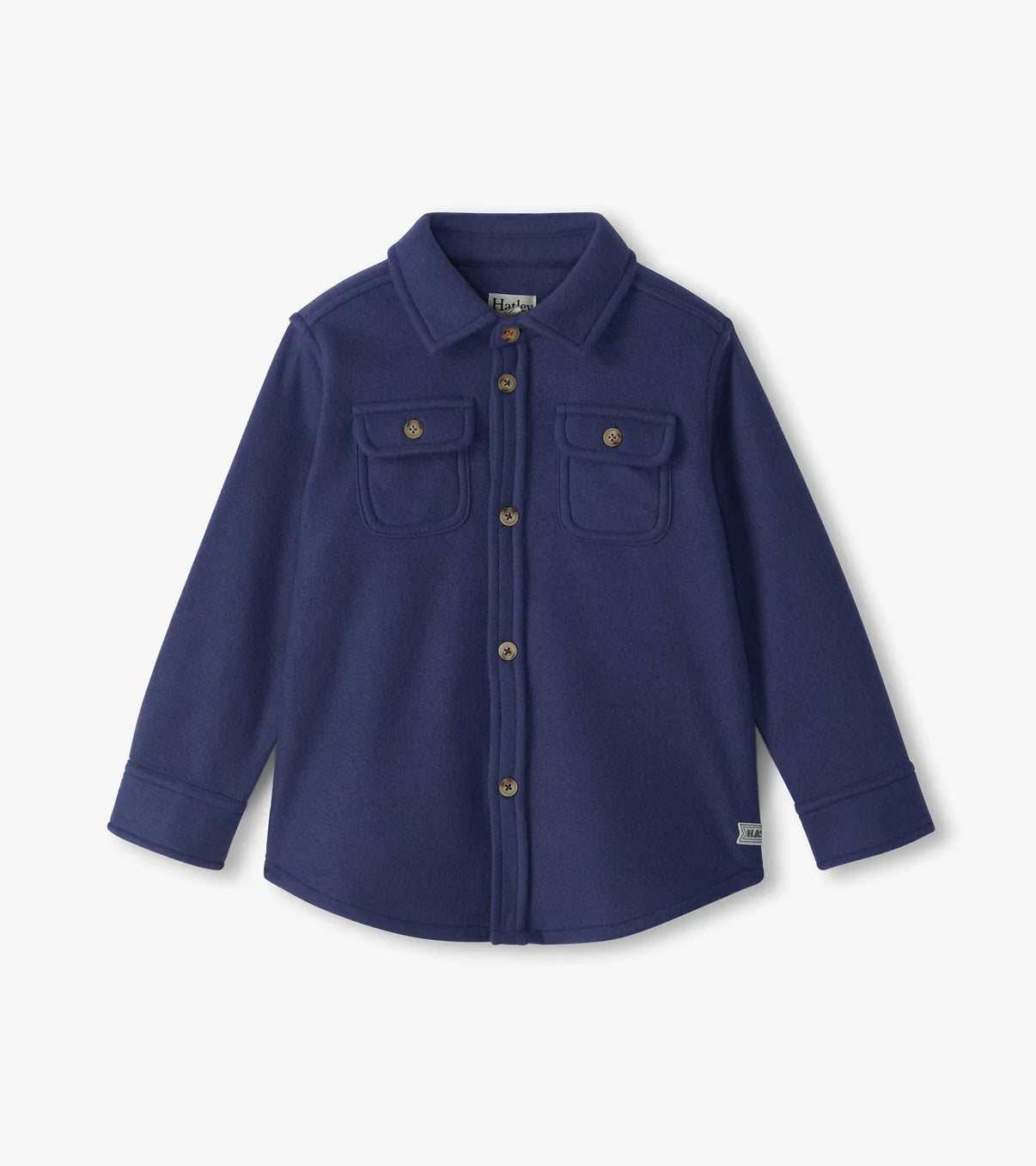 Fleece Button Down - Patriot Blue