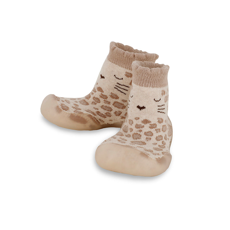 Slipper Socks - Leopard FINAL SALE