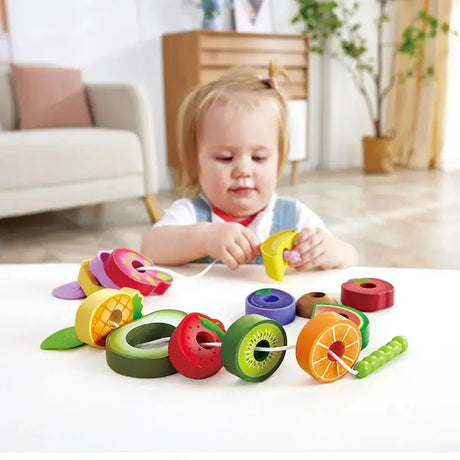 Caterpillar Fruit Feast Lacing Beads