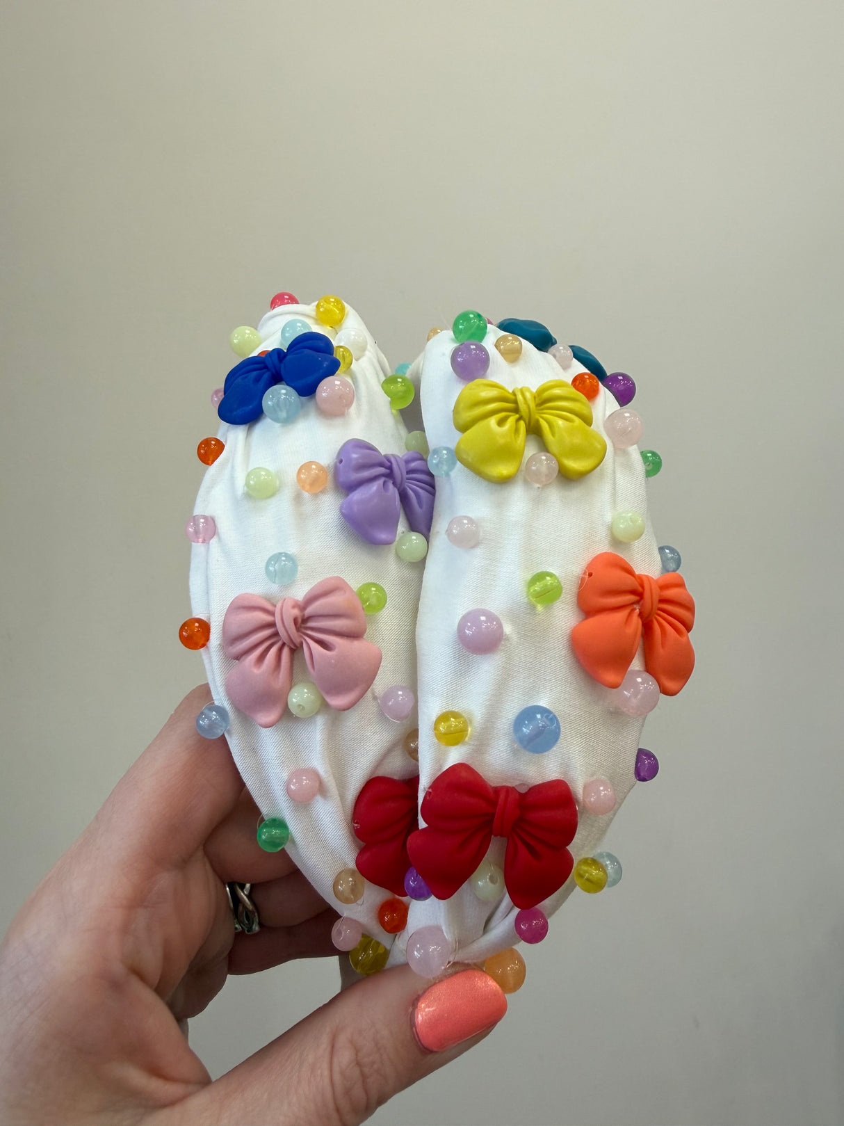 Knot Headband - Pearl Bow