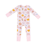 Zip Romper - Pink Groovy Vibes Stickers