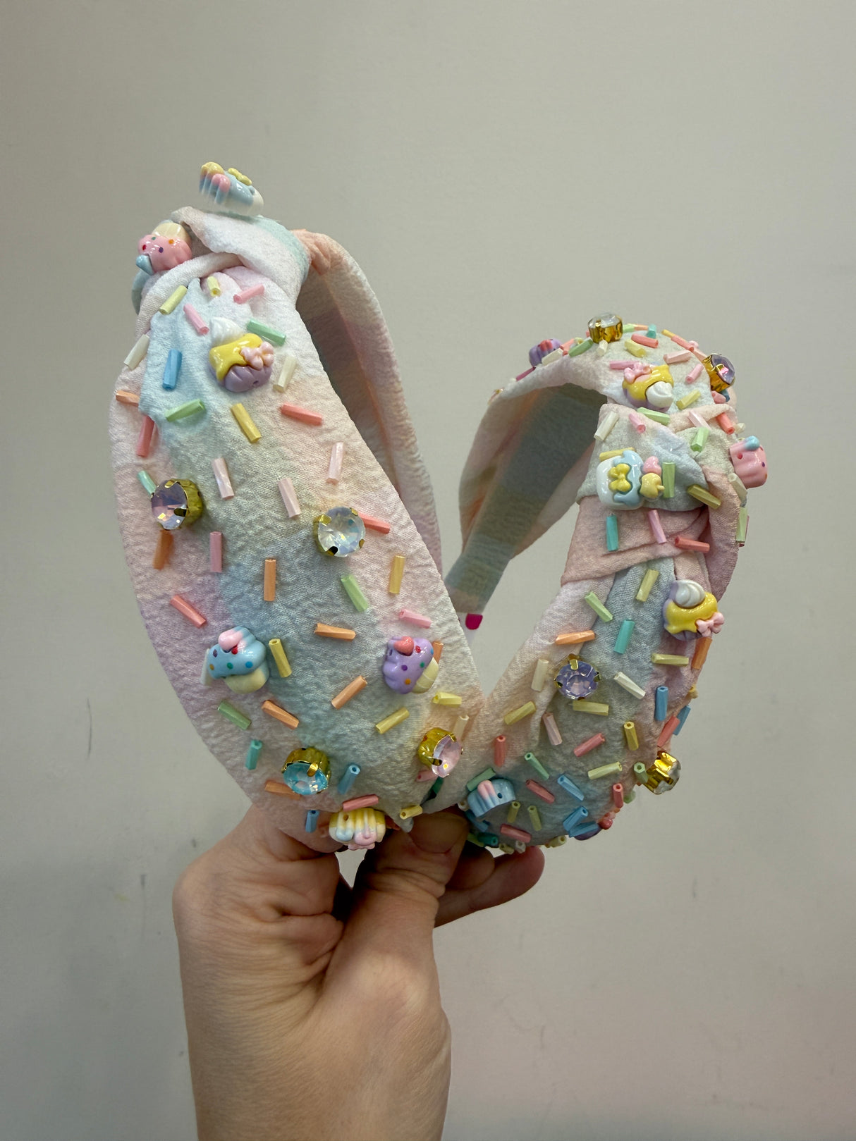 Knot Headband - Sprinkle Treat Charm