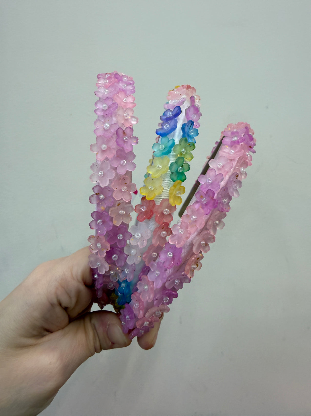 Full Flower Charm - Thin Headband