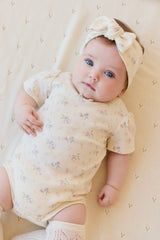 Jamie Kay Cap Sleeve Bodysuit - Thelma Orchid