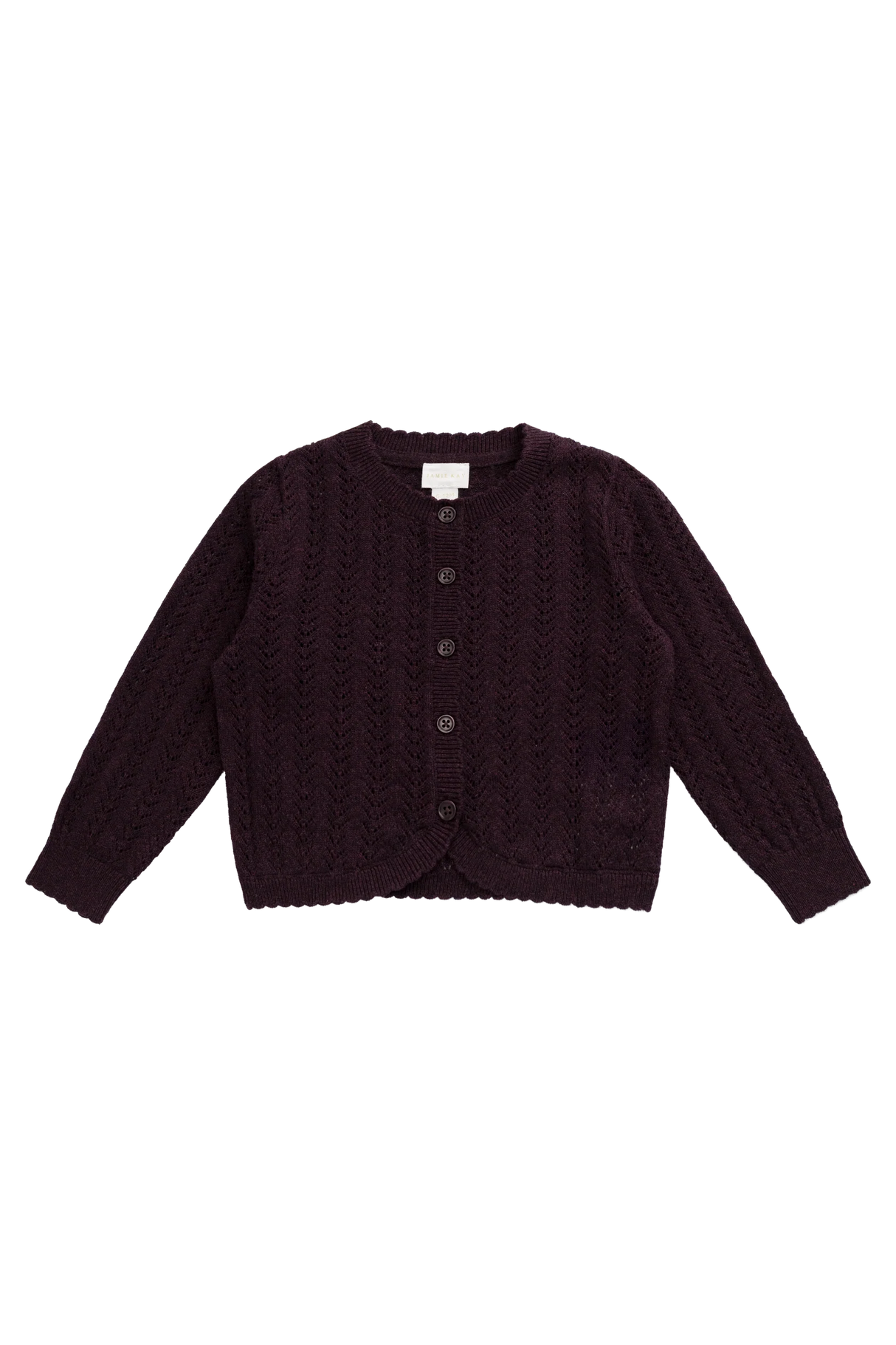 Maxine Knit Cardigan - Black Currant
