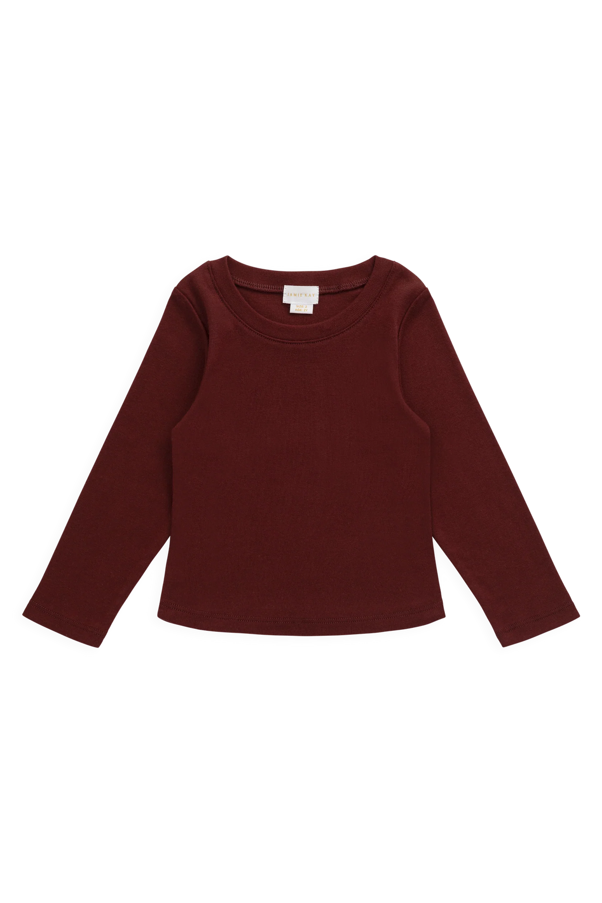 Helene Long Sleeve Top - Burgundy