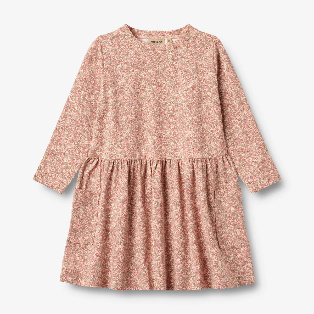Bessie Jersey Dress - Rose Dust Flower Meadow