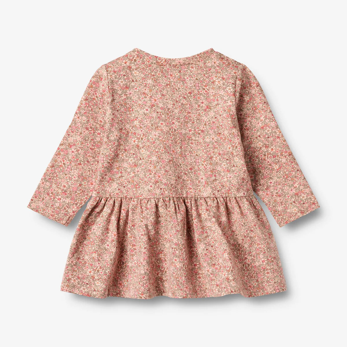 Bessie Jersey Baby Dress - Rose Dust Flower Meadow