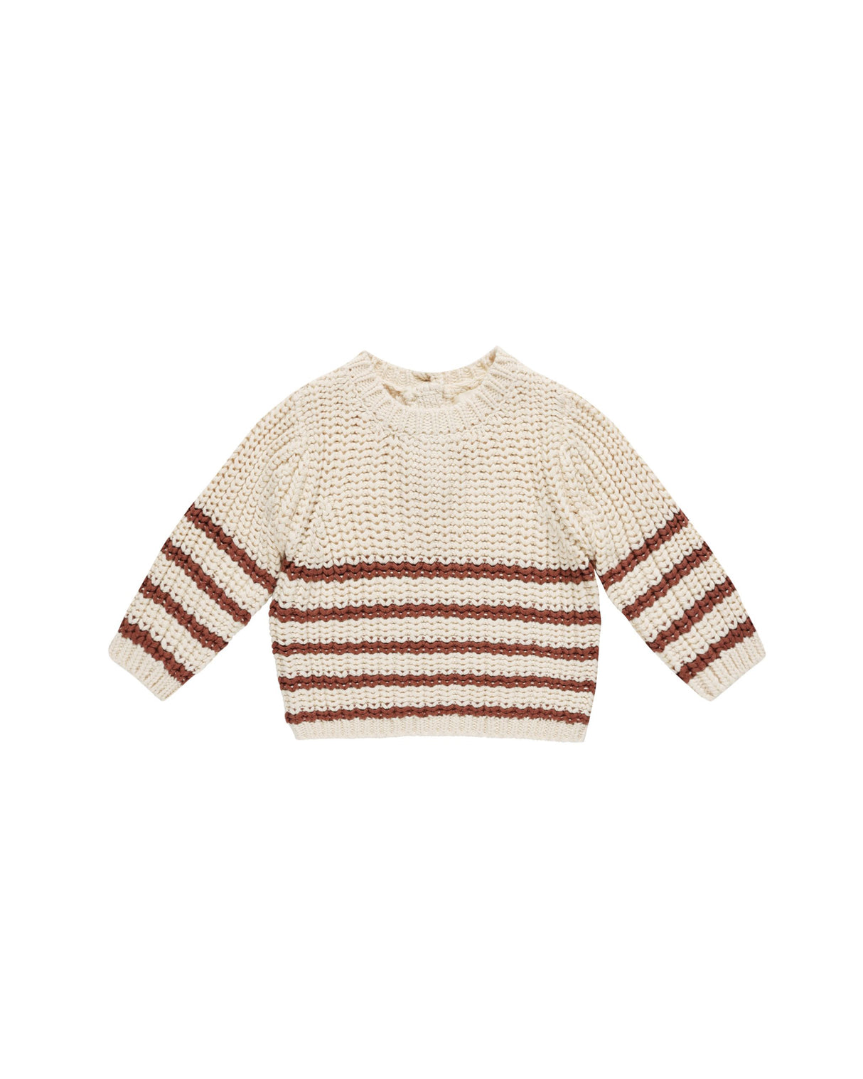 Quincy Mae Rex Sweater - Cranberry Stripe FINAL SALE