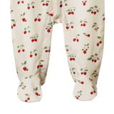 Lucy Snap Footie - Strawberry Blush