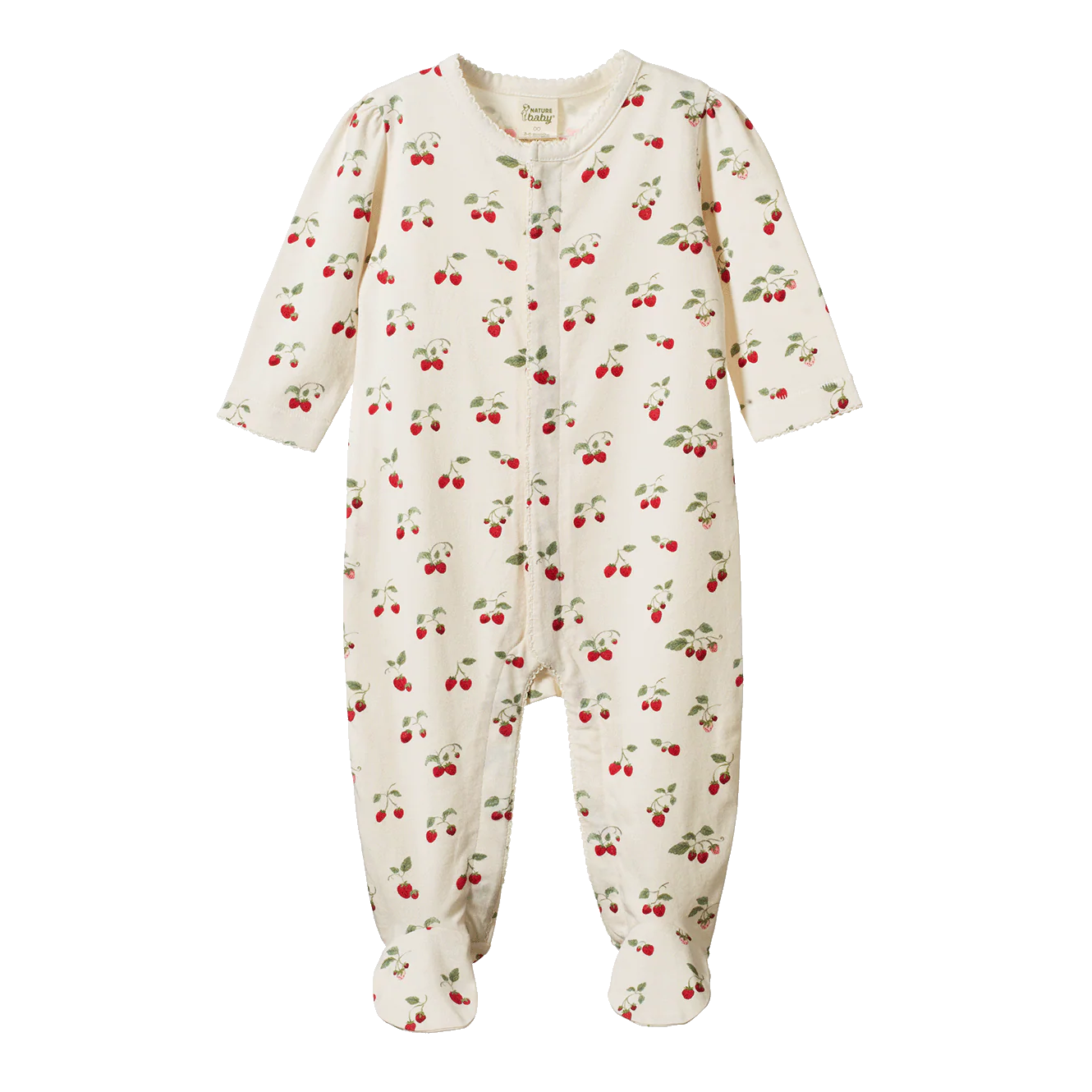 Lucy Snap Footie - Strawberry Blush