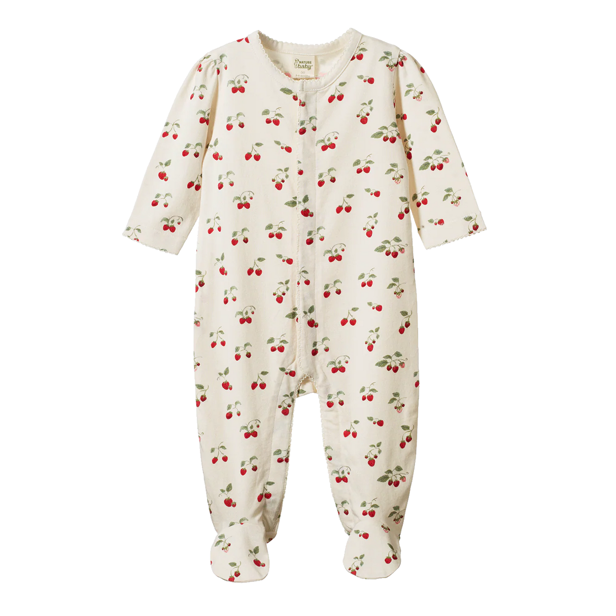 Lucy Snap Footie - Strawberry Blush