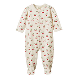 Lucy Snap Footie - Strawberry Blush