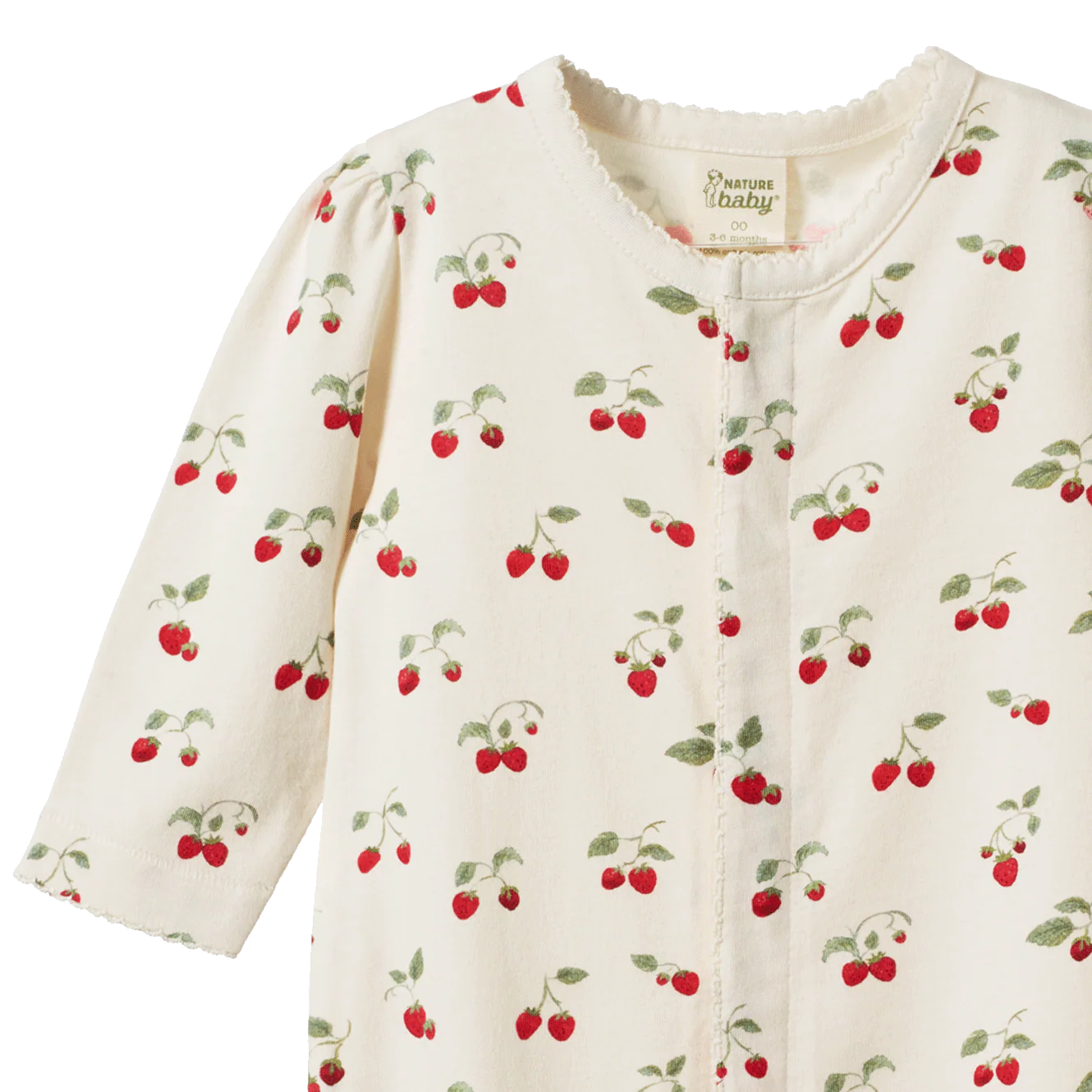 Lucy Snap Footie - Strawberry Blush