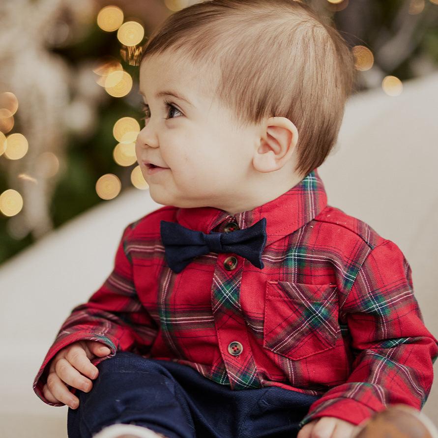 Flannel Outfit Set - Scarlet Plaid FINAL SALE