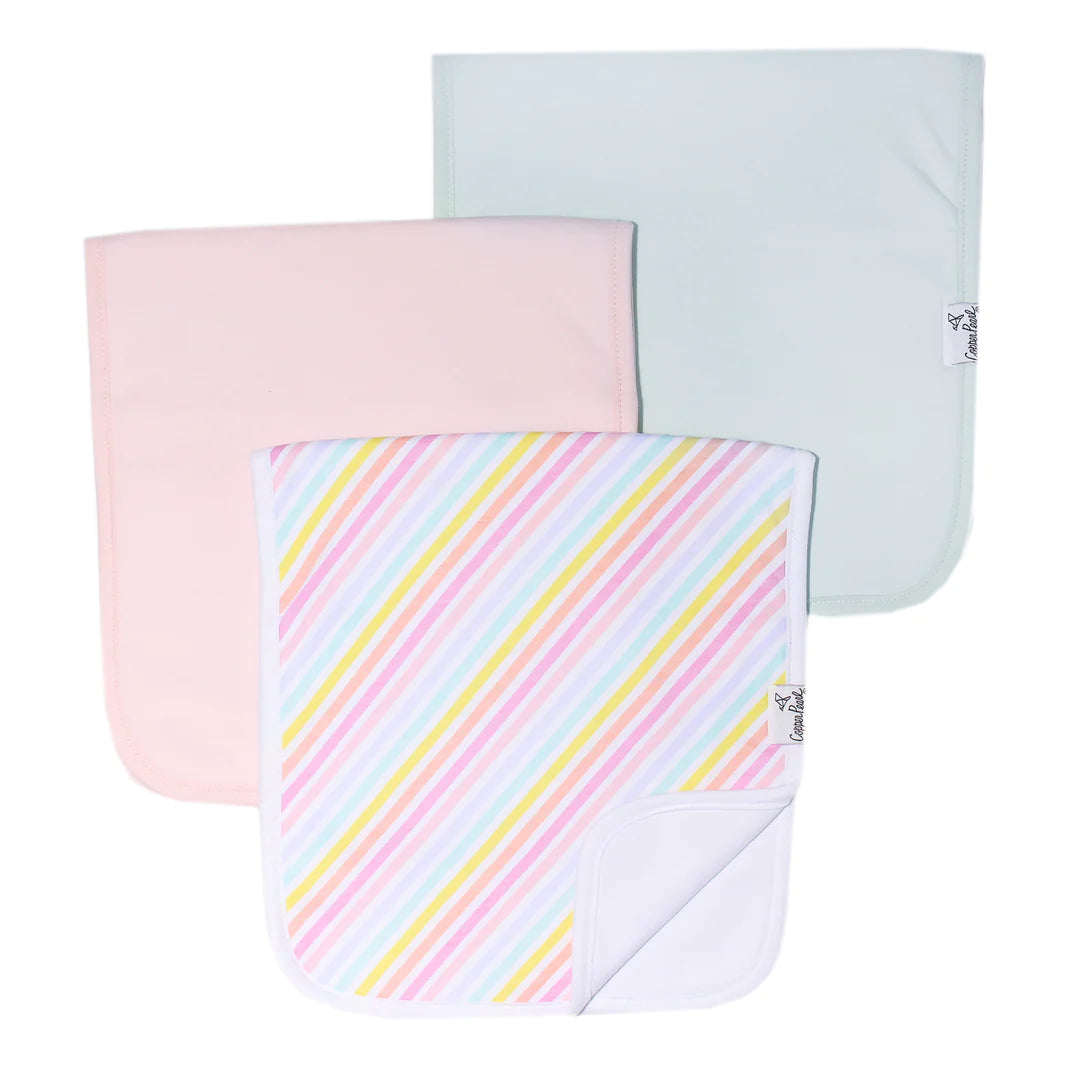 Copper Pearl Burp Cloths