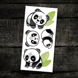 PiCO Temporary Tattoos - Cool Pandas