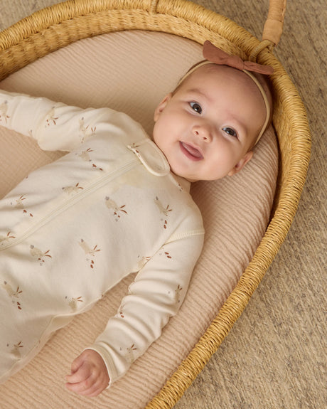 Quincy Mae Zip Long Sleeve Footie - Fox Land