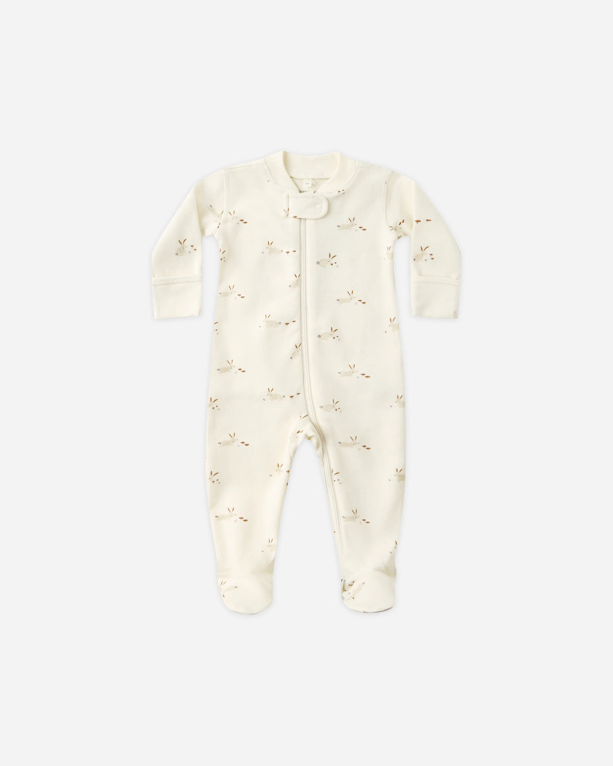 Quincy Mae Zip Long Sleeve Footie - Fox Land