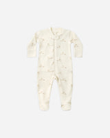 Quincy Mae Zip Long Sleeve Footie - Fox Land