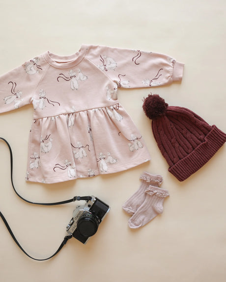 Rylee + Cru Raglan Dress - Poodles