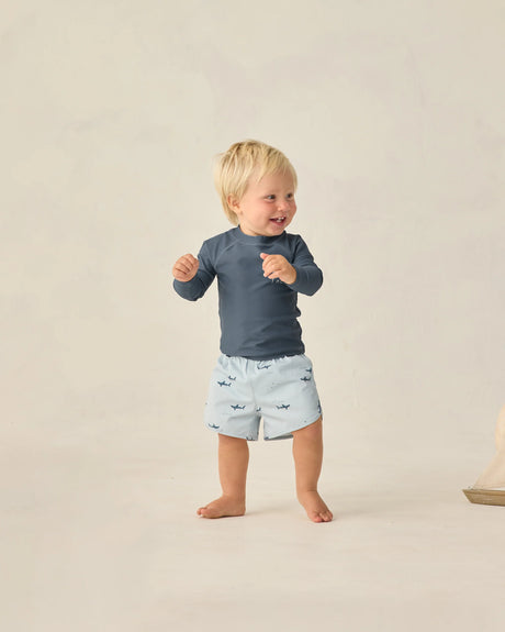 Rylee + Cru Swim Trunk - Sharks