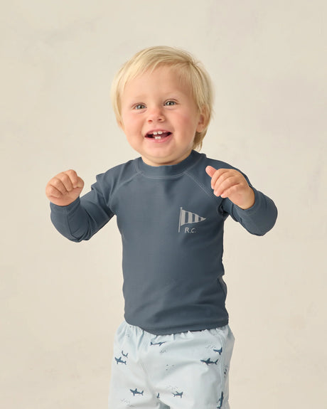 Rylee + Cru Long Sleeve Rashguard - Navy