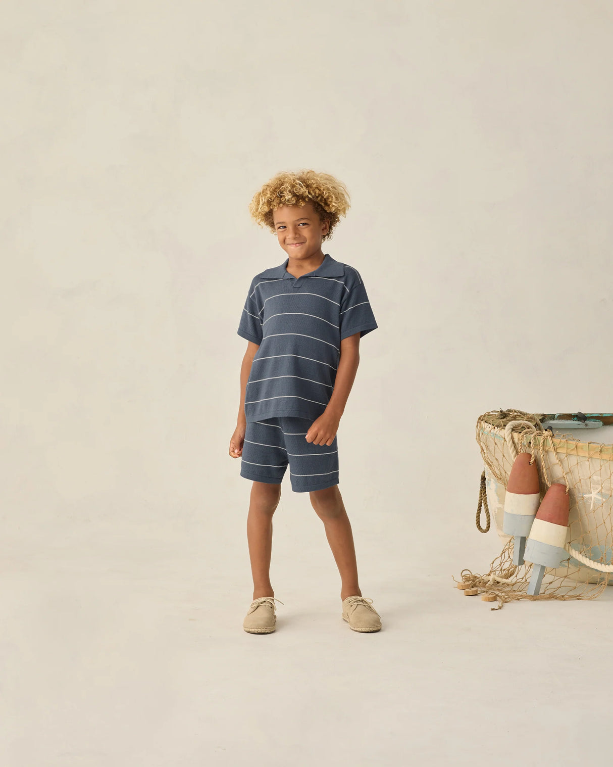 Rylee + Cru Chandler Knit Short - Navy Stripe