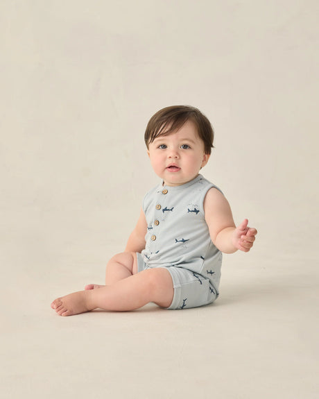 Rylee + Cru Davis Romper - Sharks
