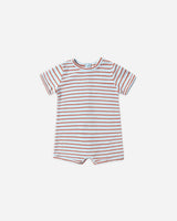 Rylee + Cru Shorty One Piece - Americana Stripe