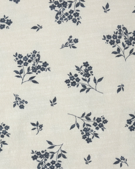 Rylee + Cru Tee + Pant Set - Blue Floral