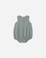 Rylee + Cru Beau Romper - Sea Green