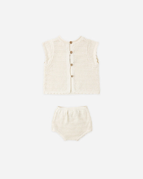 Rylee + Cru Scallop Knit Set - Natural