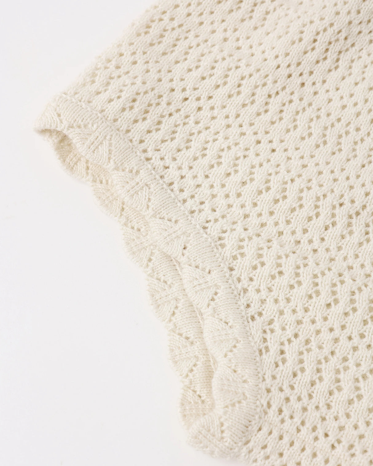 Rylee + Cru Scallop Knit Set - Natural