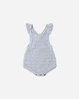 Rylee + Cru Crochet Romper - Periwinkle