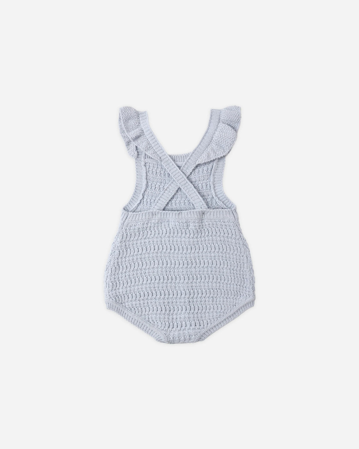 Rylee + Cru Crochet Romper - Periwinkle